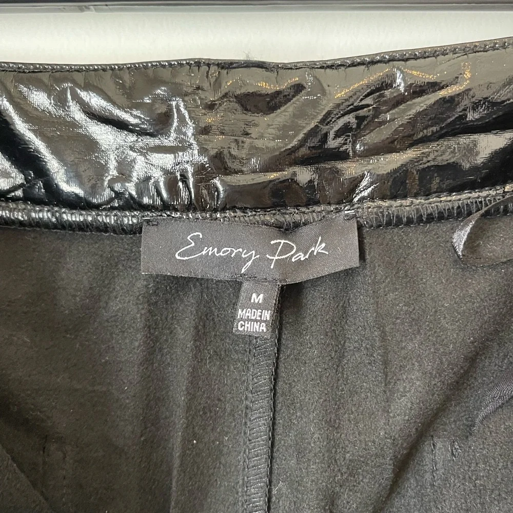 Emory Park Black Latex Pants - Picture 3 of 3